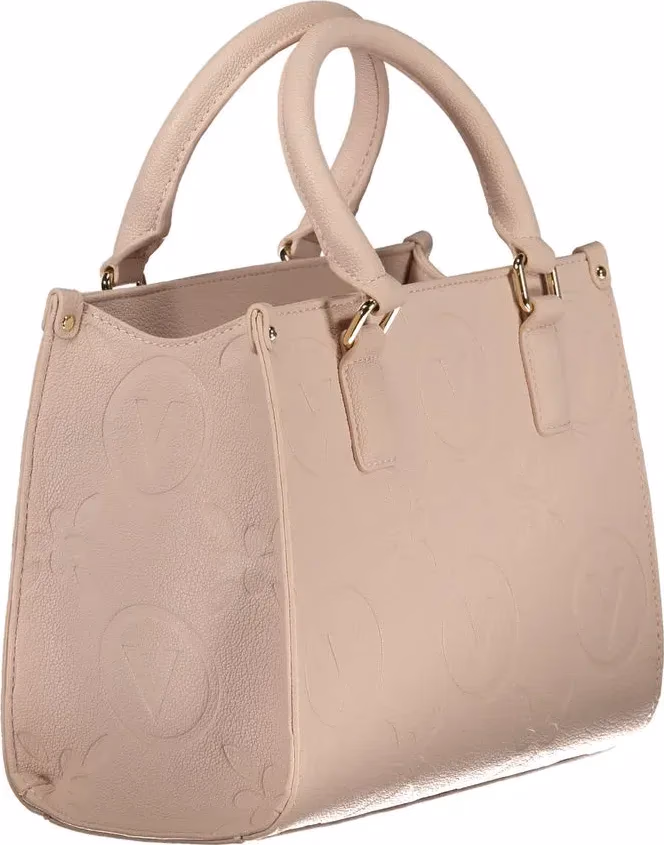 Mario Valentino Pink Polyurethane Women's Bag with Handles
