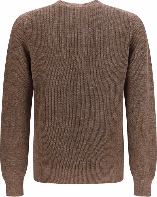 Brunello Cucinelli Brown Linen Sweatshirt