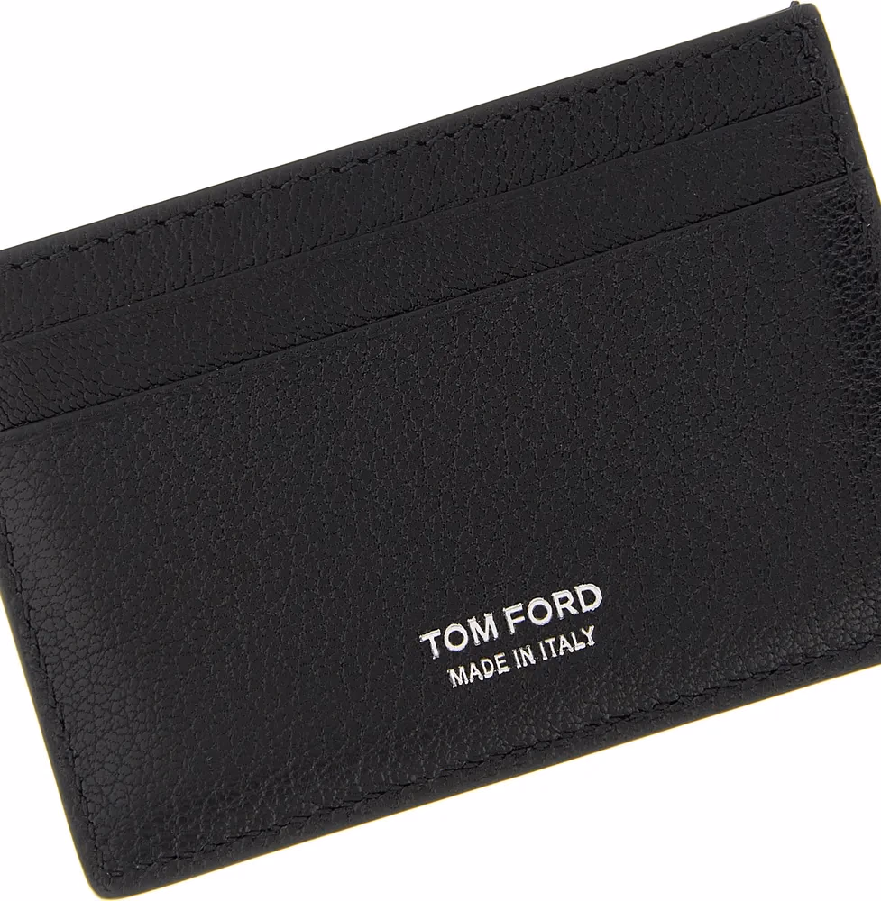 Tom Ford Black Goatskin Cardholder