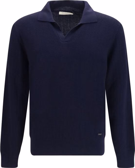 Brooksfield Blue Wool Oves Aries Sweatshirt