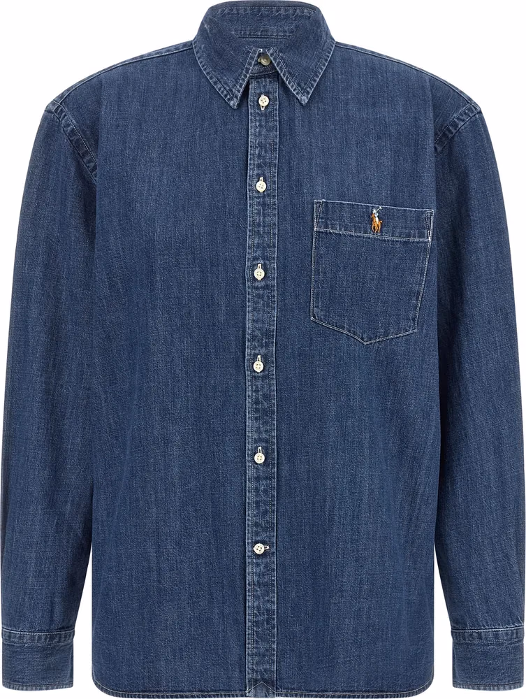 Polo Ralph Lauren Blue Cotton Blouse
