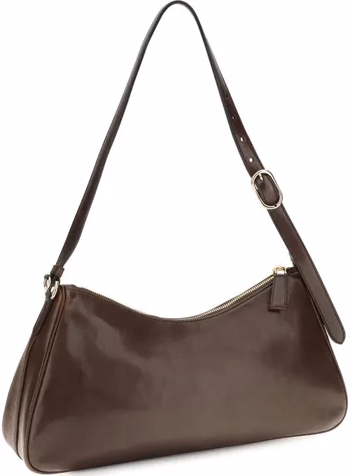 Prada Brown Calf Leather Bos Taurus Shoulder Bag