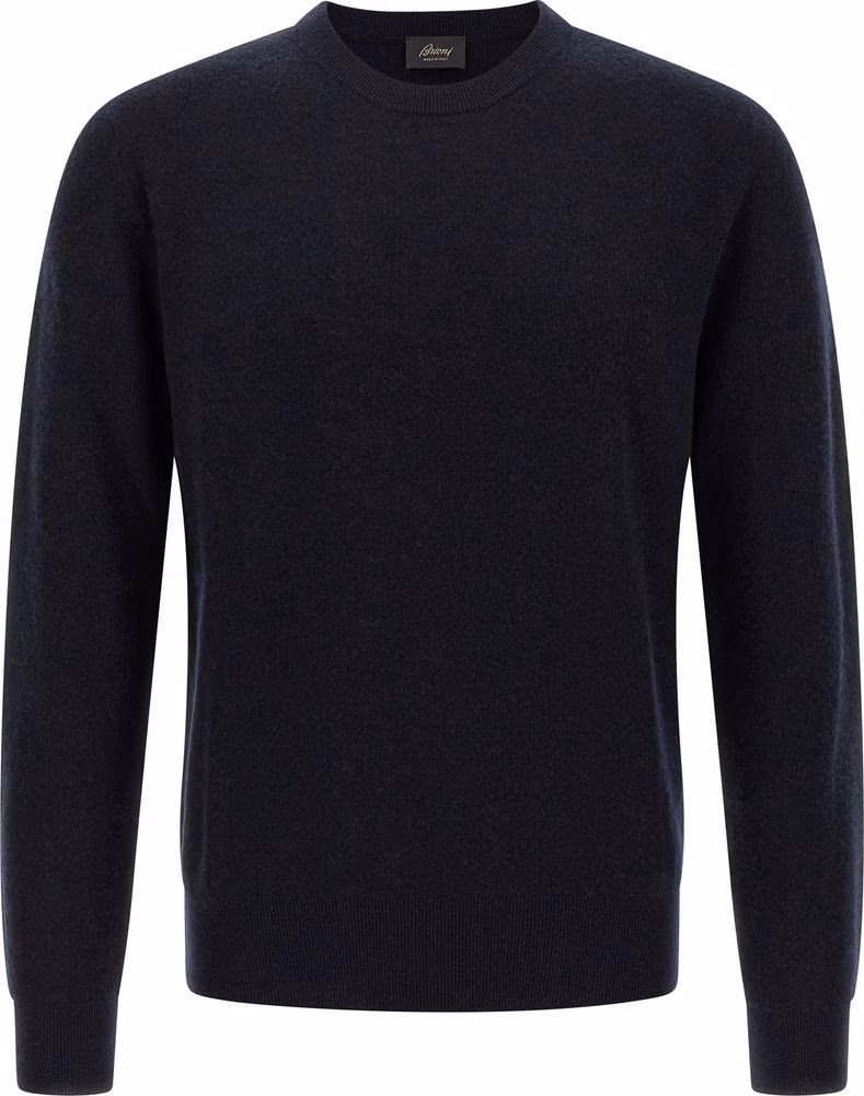 Brioni Blue Cashmere Cardigan