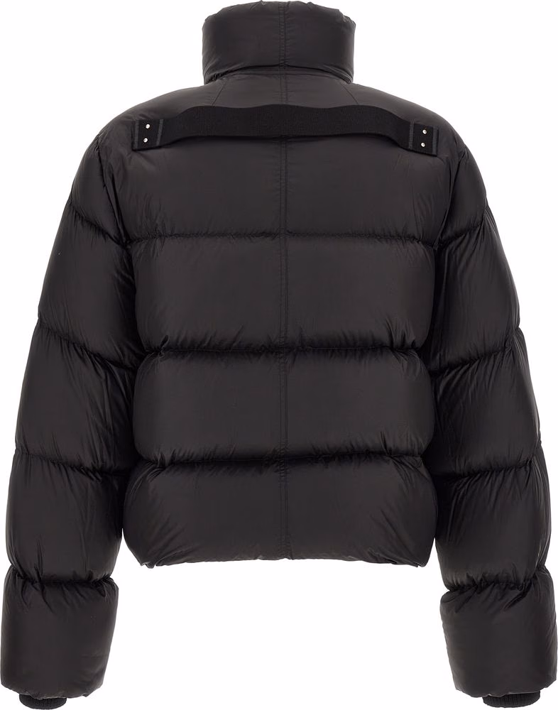 Rick Owens Black Nylon Full-Length Jacket