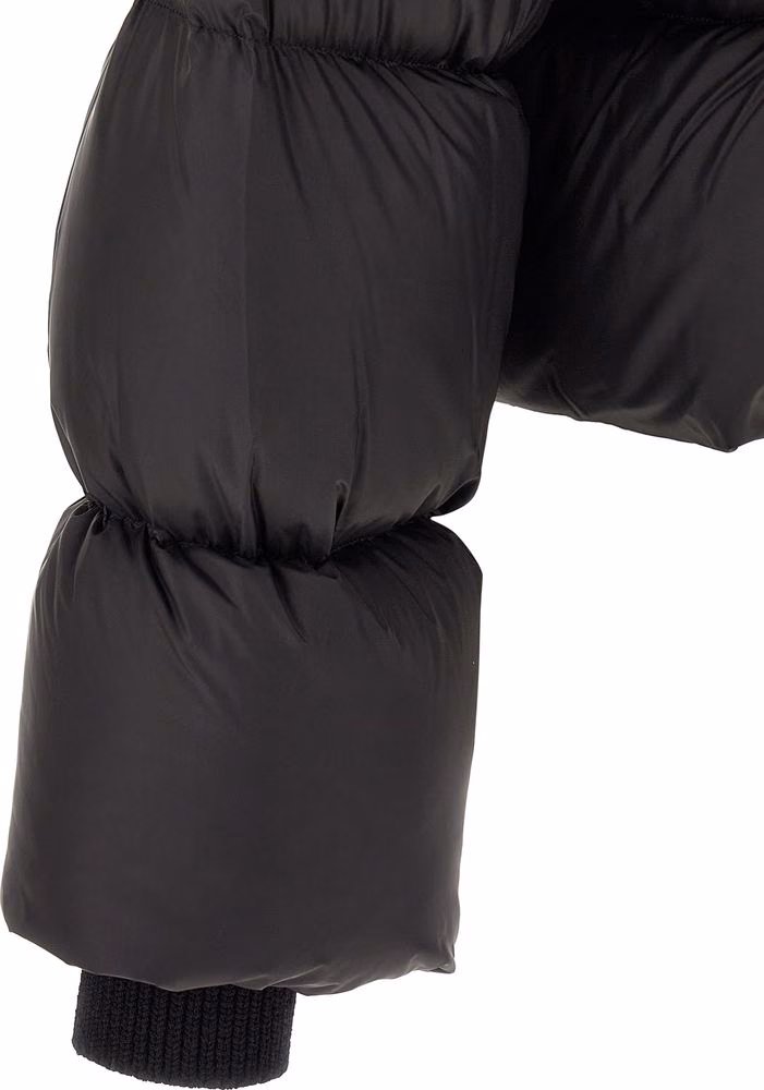 Rick Owens Black Nylon Full-Length Jacket