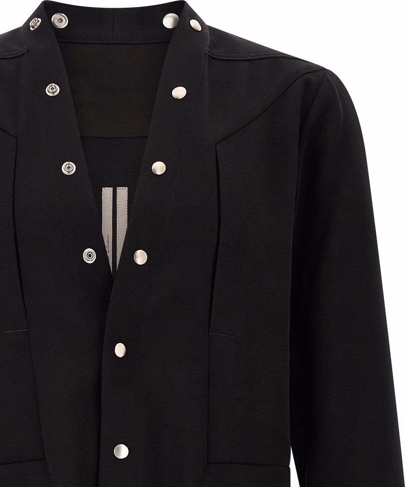 Rick Owens Black Cotton Blouse