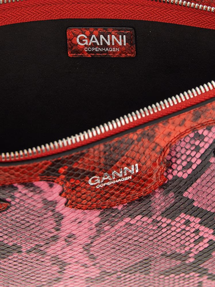 Ganni Fuchsia Polyester Clutch Bag
