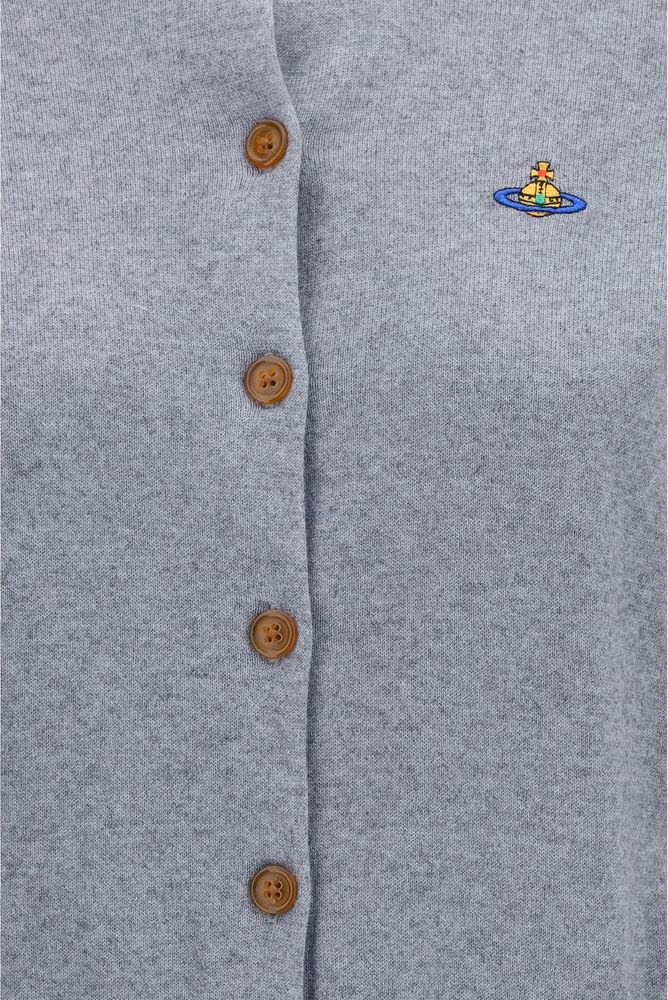 Vivienne Westwood Gray Cotton Cardigan