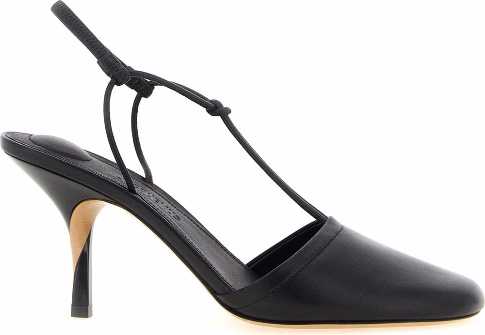 Jacquemus Black Lamb Leather High Heel Pumps