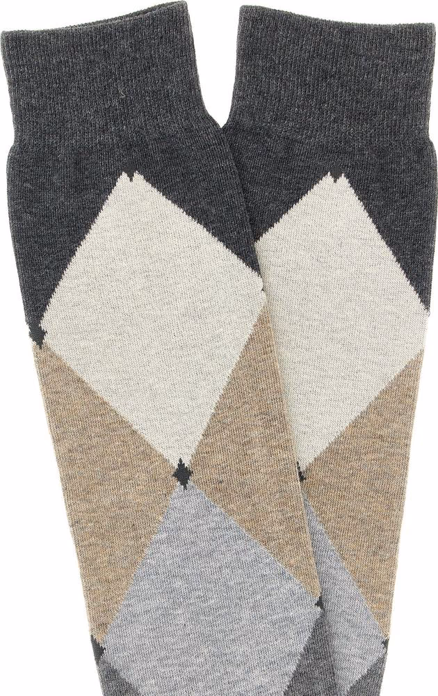 Ballantyne Gray Cotton Socks