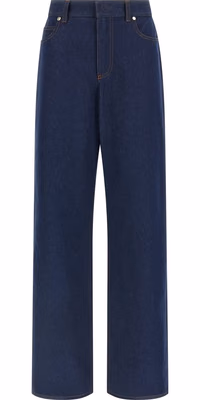 Blue Cotton Jeans Denim