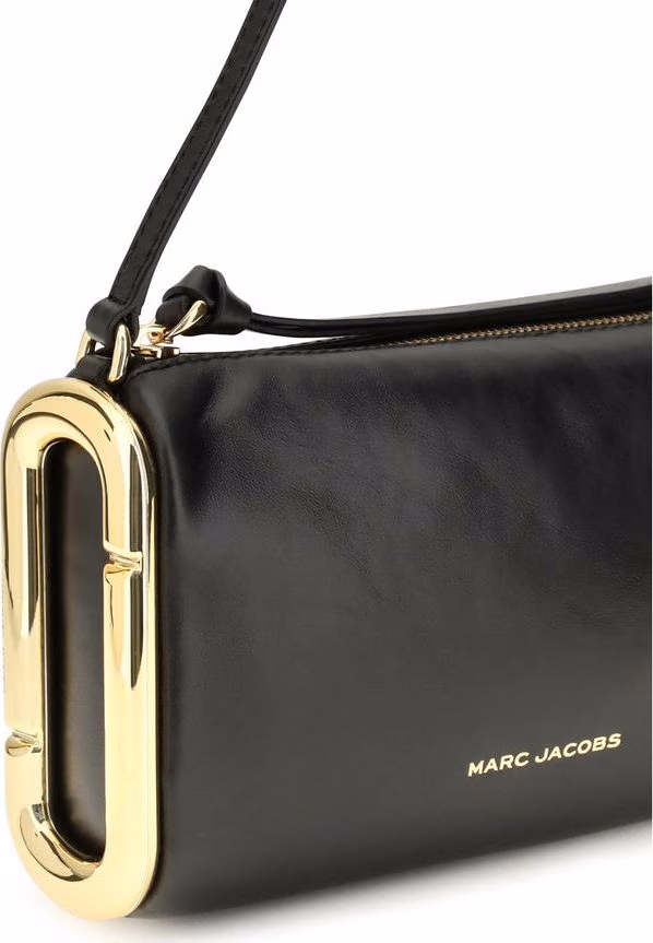 Marc Jacobs Black Calf Leather Bos Taurus Shoulder Bag