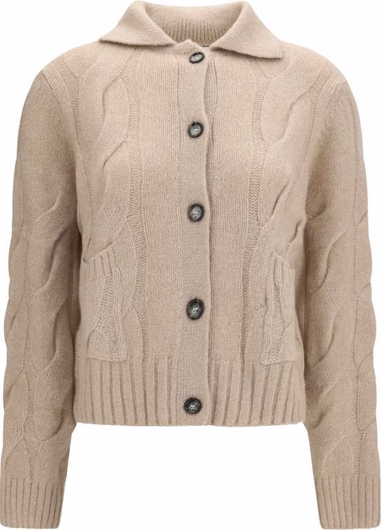 Allude Beige Cashmere Cardigan