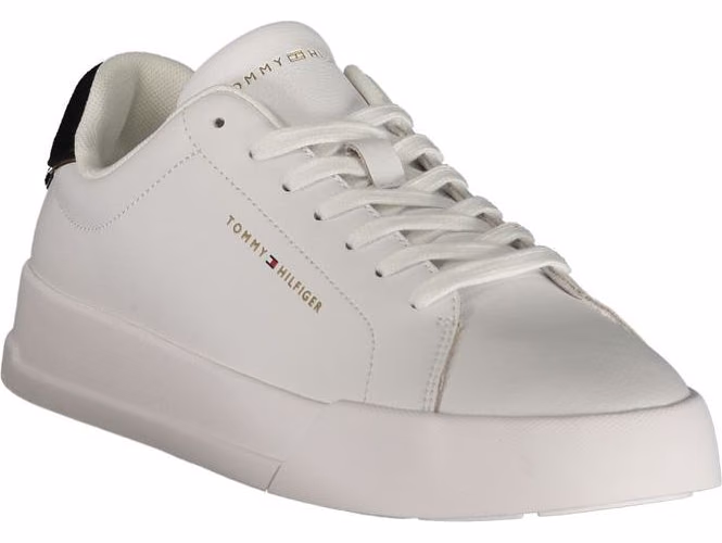 Tommy Hilfiger White Polyurethane Men's Sneaker
