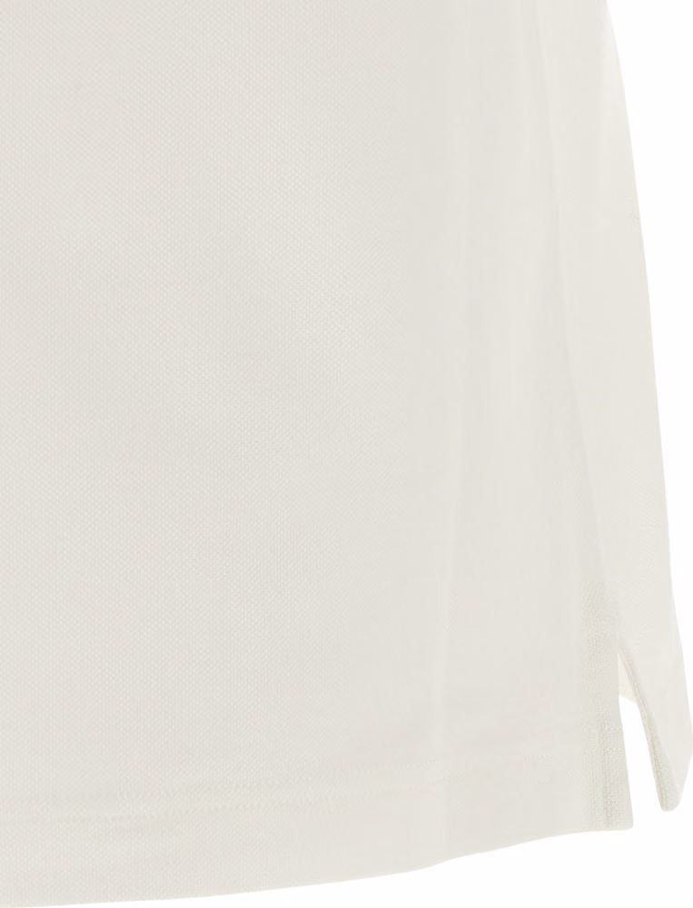 Burberry White Cotton Polo Shirt