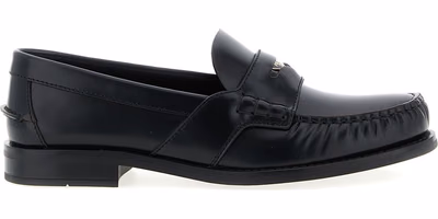 Black Calfskin Slip-On Loafers