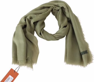 Green Cashmere Unisex Neck Wrap Scarf