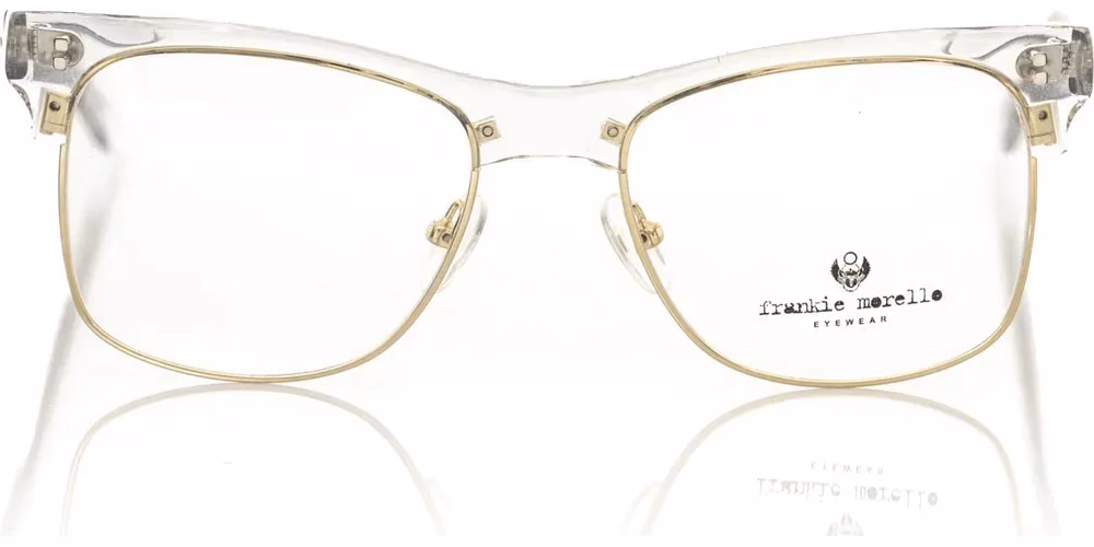 Frankie Morello Gold Metallic Fiber Men Frame
