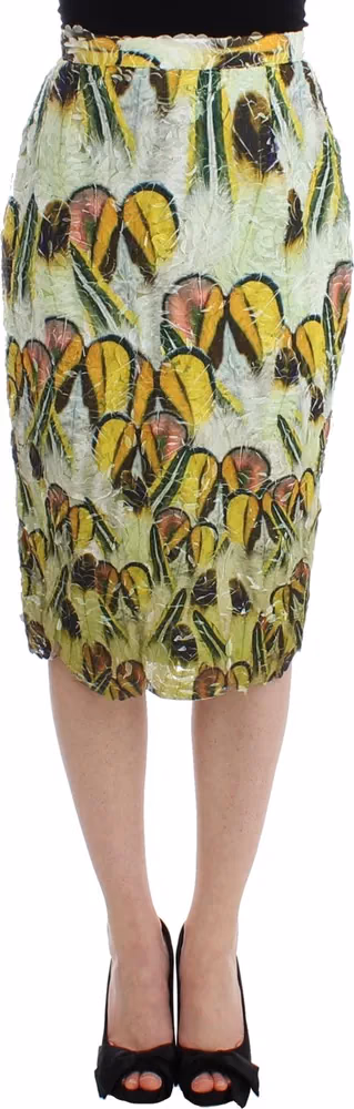 Lanre Da Silva Ajayi Multicolor Organza Pencil Skirt