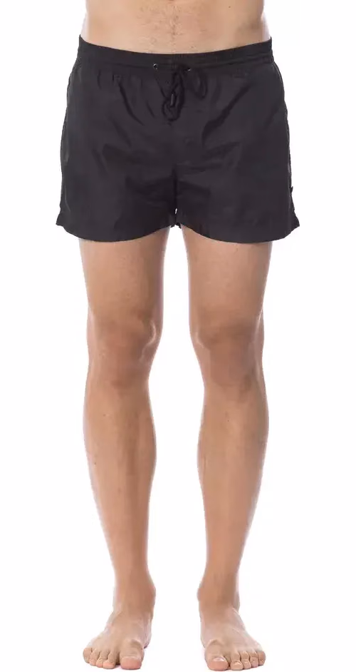 Roberto Cavalli Sport Black Polyester Men's Swimshorts