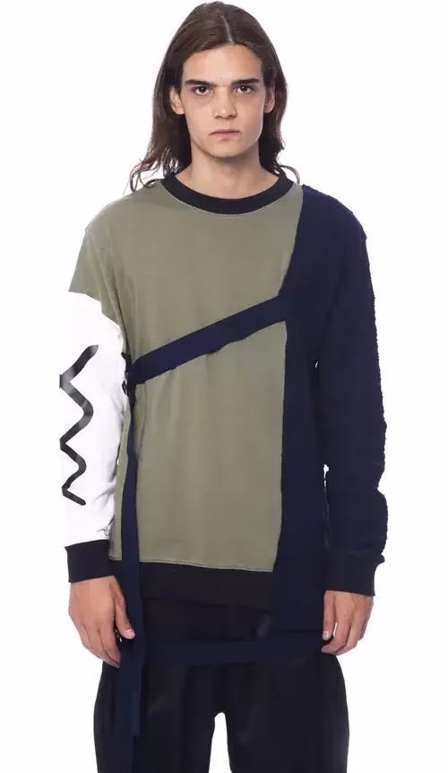 Nicolo Tonetto Army Cotton Men Sweater
