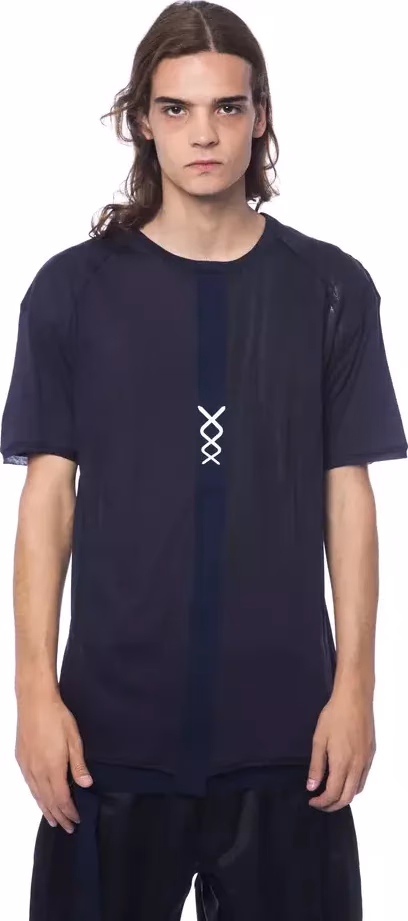 Nicolo Tonetto Blue Cotton Men T-Shirt