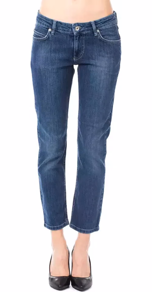 Ungaro Fever Light Blue Cotton Women Jeans