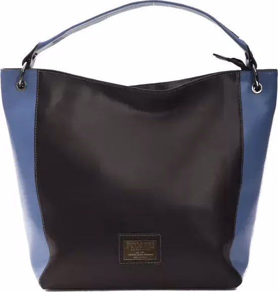 Pompei Donatella Black Leather Women Shoulder Bag