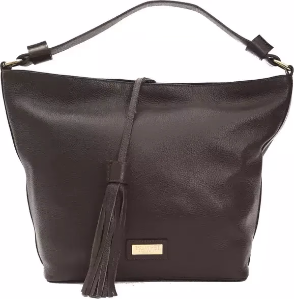 Pompei Donatella Brown Leather Women Shoulder Bag