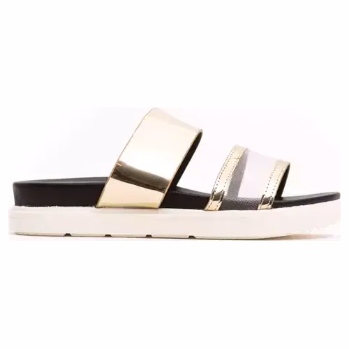 Péché Originel Gold Polyethylene Women Sandal