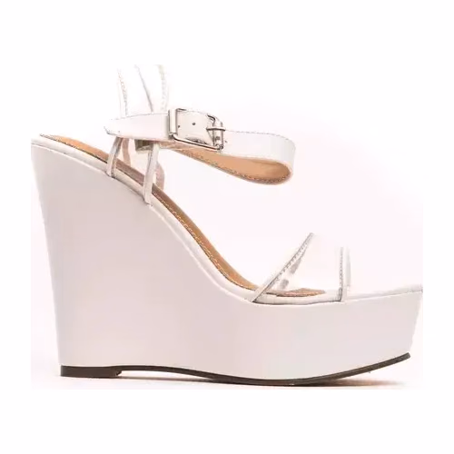 Péché Originel White Polyethylene Women's Wedge Sandal