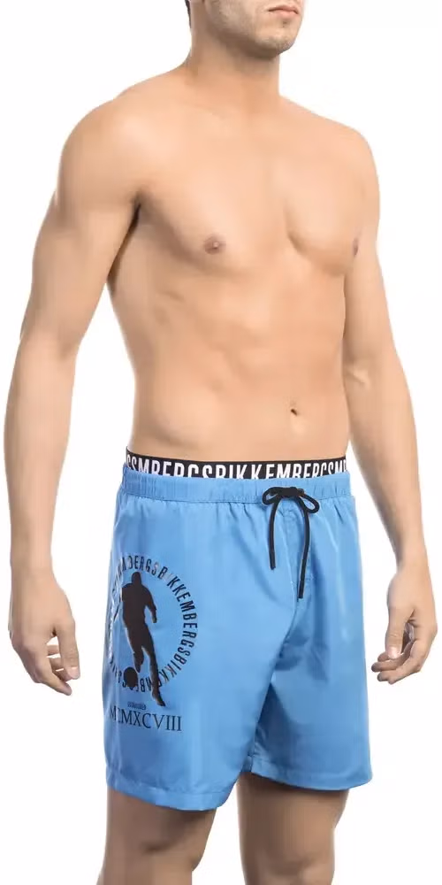 Bikkembergs Black Polyester Men Swimsuit