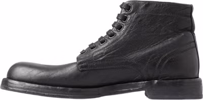 Black Horse Leather Perugino Boots