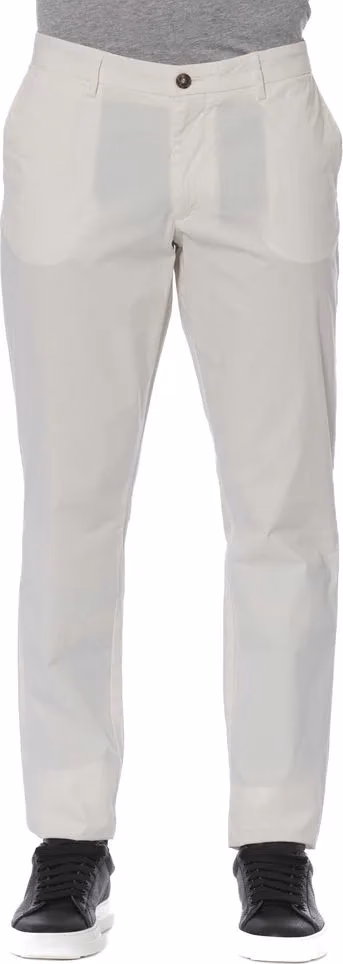 Trussardi Jeans White Cotton Men Jeans