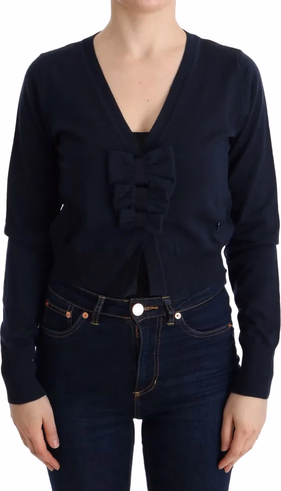 MARGHI LO' Blue Wool Blouse Sweater