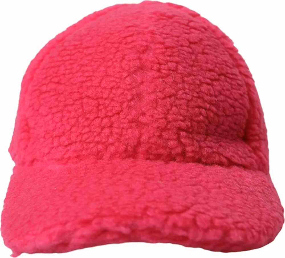 Dolce & Gabbana Pink Fleece Plush Baseball Hat Men