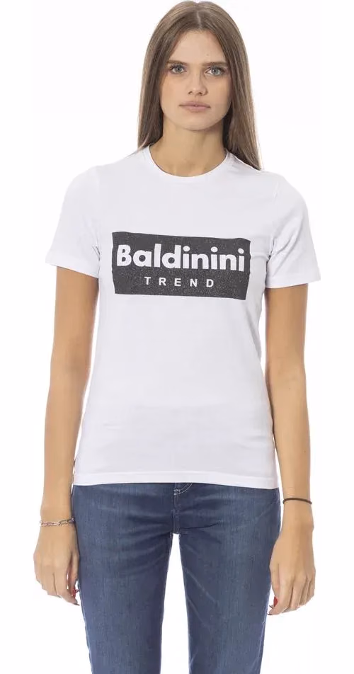 Baldinini Trend White Cotton Women T-Shirt