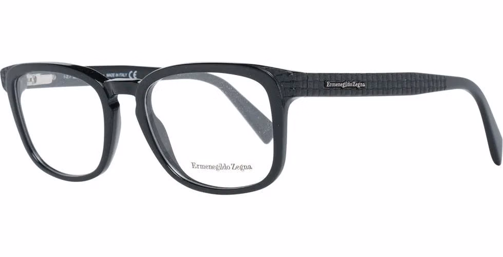 Ermenegildo Zegna Black Plastic Glasses (Frames)