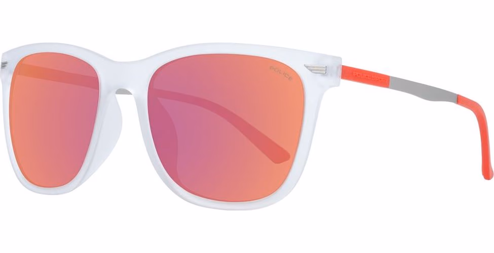 Police Transparent Plastic Sunglasses