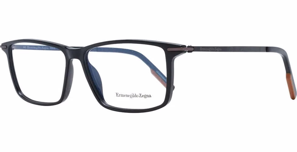 Ermenegildo Zegna Black Plastic Glasses (Frames)