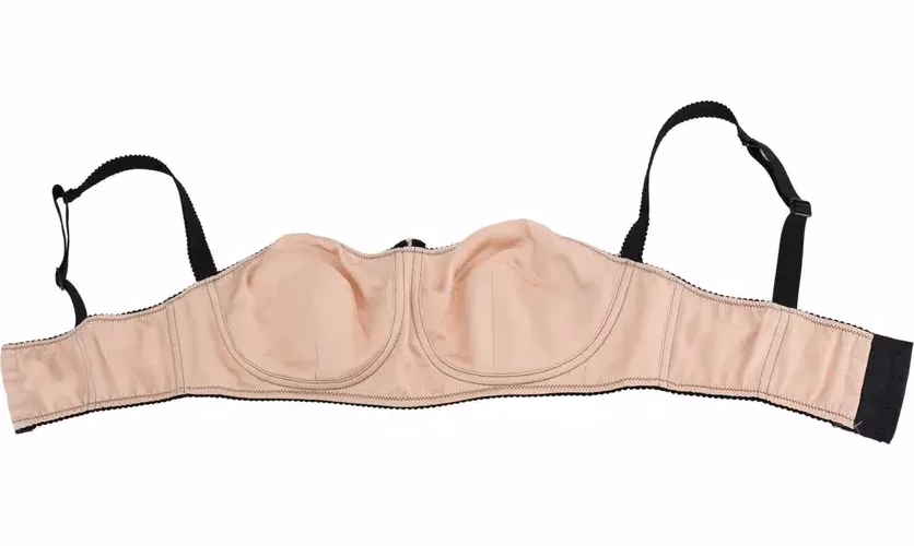 Dolce & Gabbana Black Straps Pink Balconcino Bra