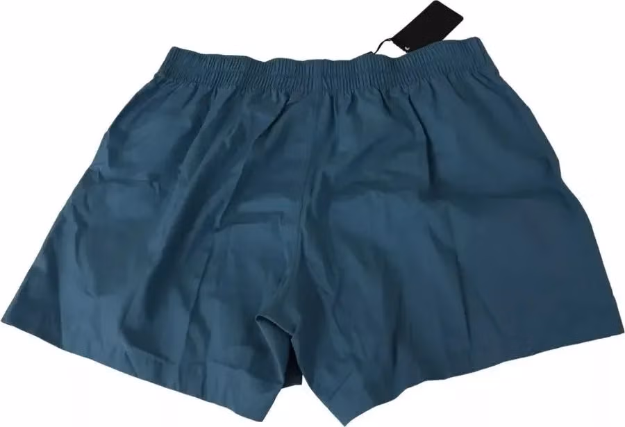 Dolce & Gabbana Blue Cotton Regular Boxer Shorts Underwear