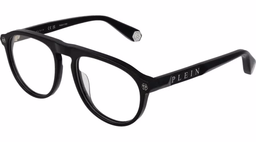 Philipp Plein Black Cellulose Acetate Glasses (Frames)