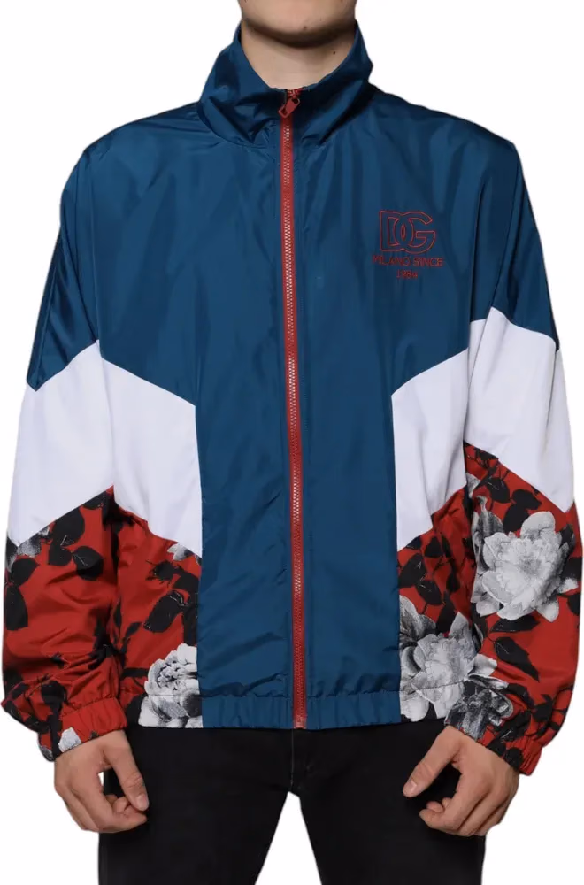 Dolce & Gabbana Multicolor Polyester Full Zip Jacket