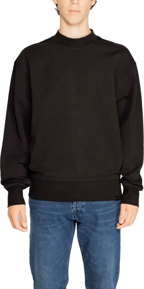 Calvin Klein Jeans Black Recycled Cotton Sweatshirt