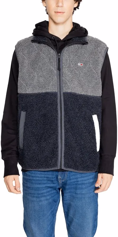 Tommy Hilfiger Jeans Black Recycled Polyester Sleeveless Jacket