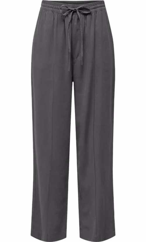 Jacqueline De Yong Gray Viscose Casual Pants