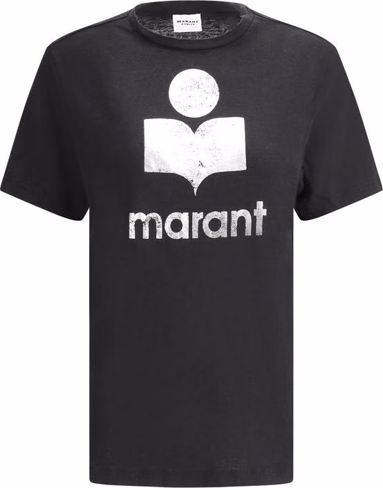 Isabel Marant Étoile Black Linen T-Shirt