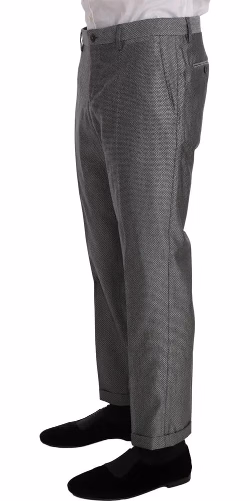 Dolce & Gabbana Black Stretch Crystal Bee Slim Fit Suit