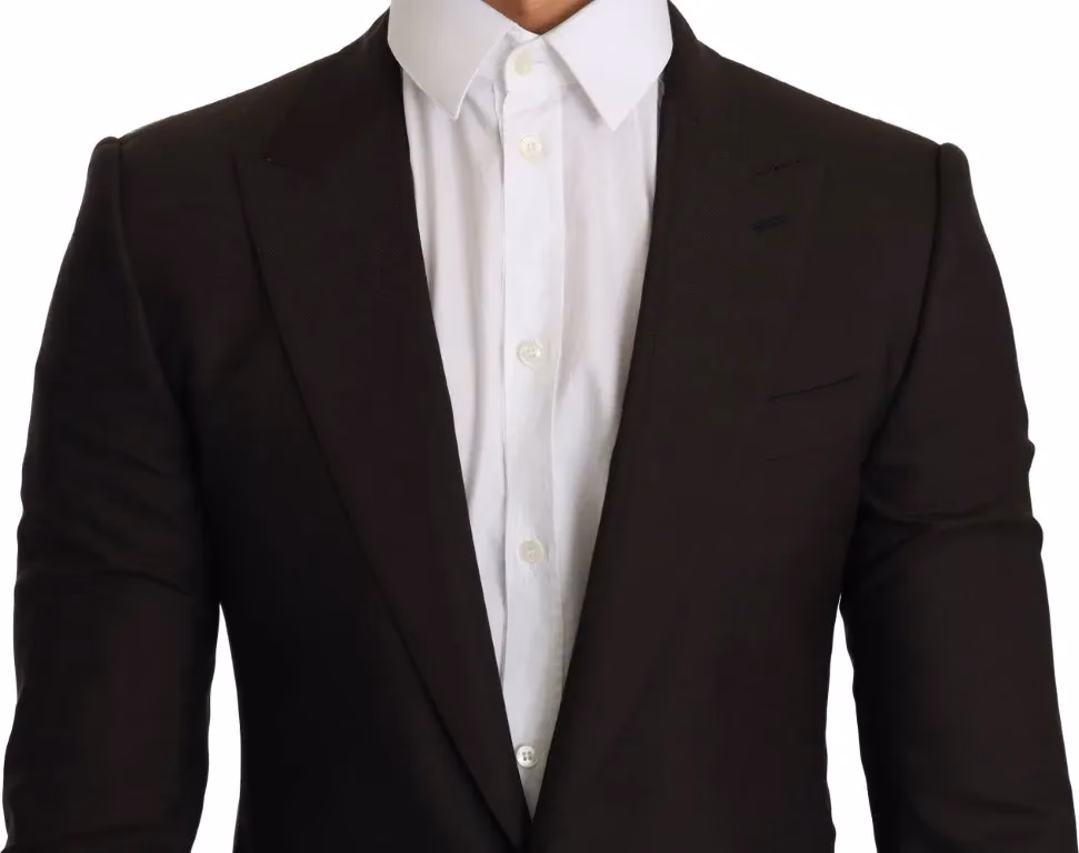 Dolce & Gabbana Brown Wool SICILIA Jacket Coat Blazer
